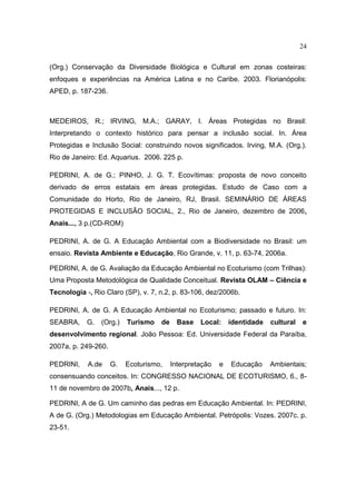 Implantação de trilhas subaquáticas 