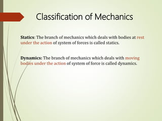 Mechanics | PPT
