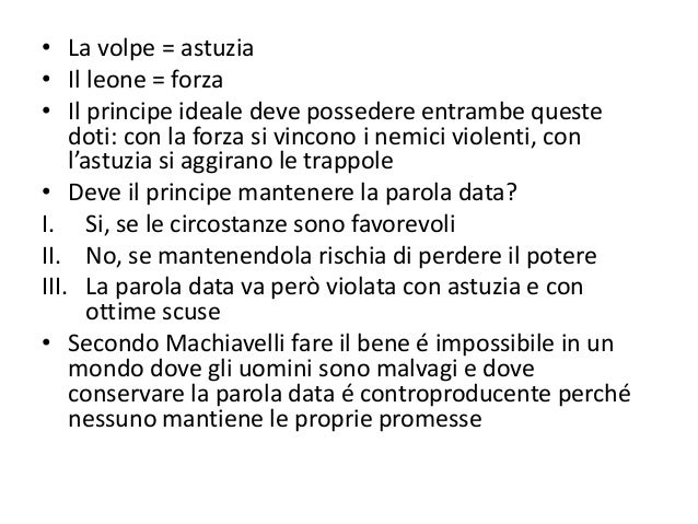 Il Principe Di Machiavelli