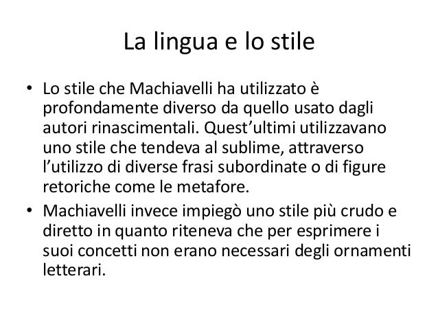 Il Principe Di Machiavelli