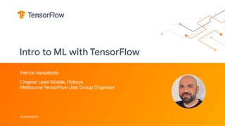 Intro to Machine Learning with TF- workshop | PDF