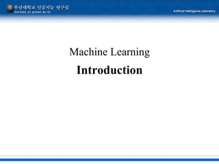 Machine Learning Introduction 