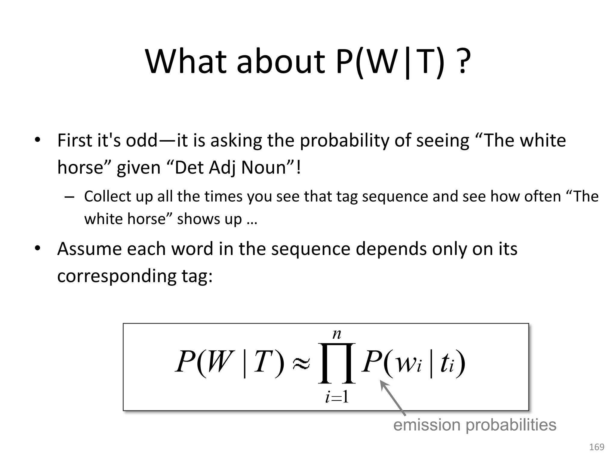 The Guessing Game

• A cow and duck write an email message together.
• Goal – figure out which word is written by which animal.




 169                         The cow/duck illustration of HMMs is due to Ralph Grishman (NYU).
 