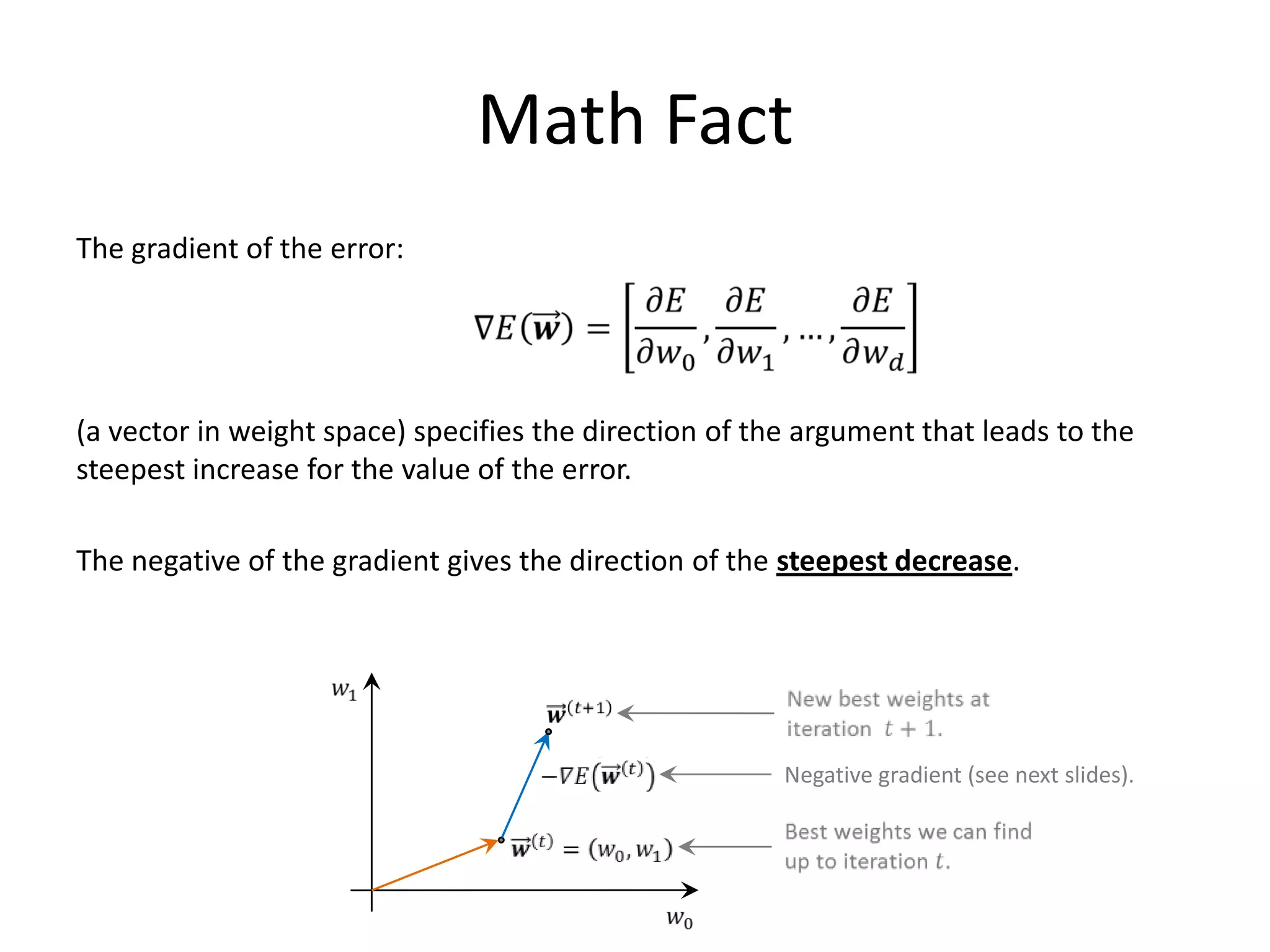 The Pocket Algorithm
A better perceptron algorithm:
     Keep track of the error and update weights when we lower the error.




                                                                     Compute error. Expensive step!
                                                                     Access to the entire data needed!



                                                                   Only update the best weights
                                                                   if we lower the error!



                                                                                           80
 