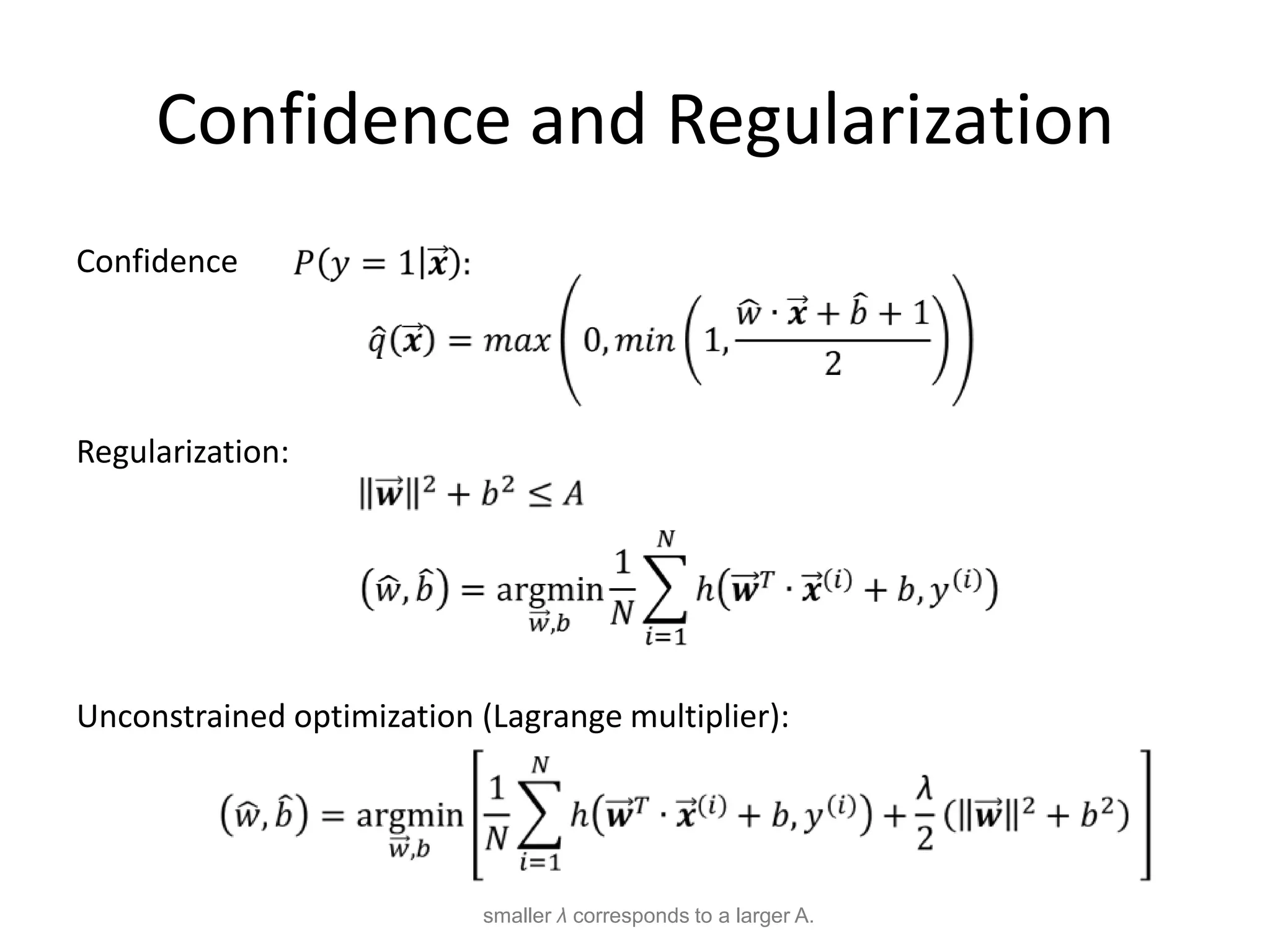 Logistic Regression




Data likelihood:

Negative log-likelihood:




Error:
                                           89
 