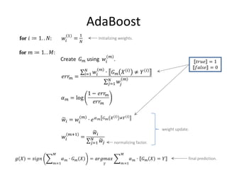 Decision Trees
• Different training sample -> different resulting
  tree (different structure).
• Learning does (conditional) feature selection.




                                                 134
 