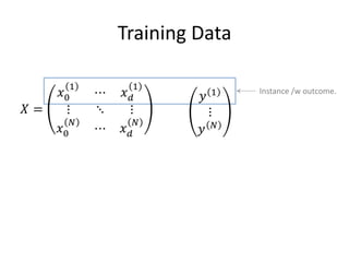 Training Data

                Instance /w outcome.




                                27
 