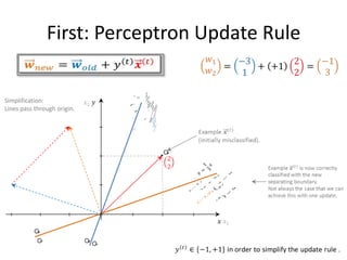 Refresher: Vectors
                        vector                     vector



             point               point                        vector



                                                points are also vectors.


                                                            Equation of the line.
                                                            Can be re-written as:




sum of vectors



                                         vector notation




                                                                               61
                                                                           transpose
 