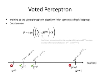 First: Perceptron Update Rule

Simplification:
Lines pass through origin.




                                   +




            +
                −            + −
                                                    71
 