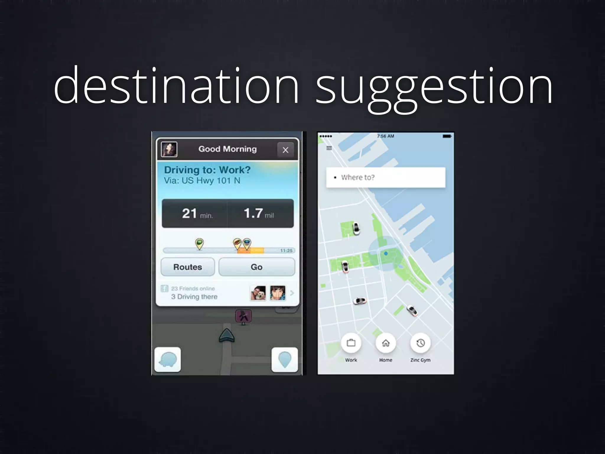 destination suggestion 