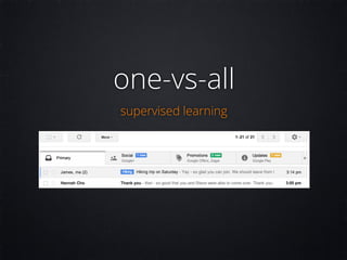 one-vs-all
supervised learning
 