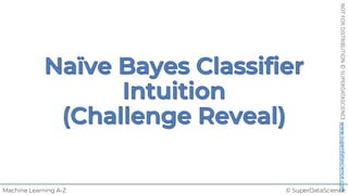 © SuperDataScience
Machine Learning A-Z
NOT
FOR
DISTRIBUTION
©
SUPERDATASCIENCE
www.superdatascience.com
 