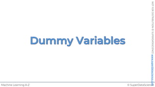 © SuperDataScience
Machine Learning A-Z
NOT
FOR
DISTRIBUTION
©
SUPERDATASCIENCE
www.superdatascience.com
 