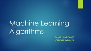 Machine learning Algorithms | PDF