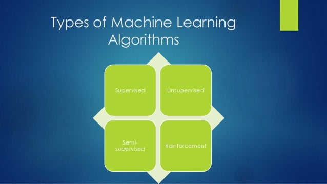 Machine learning Algorithms