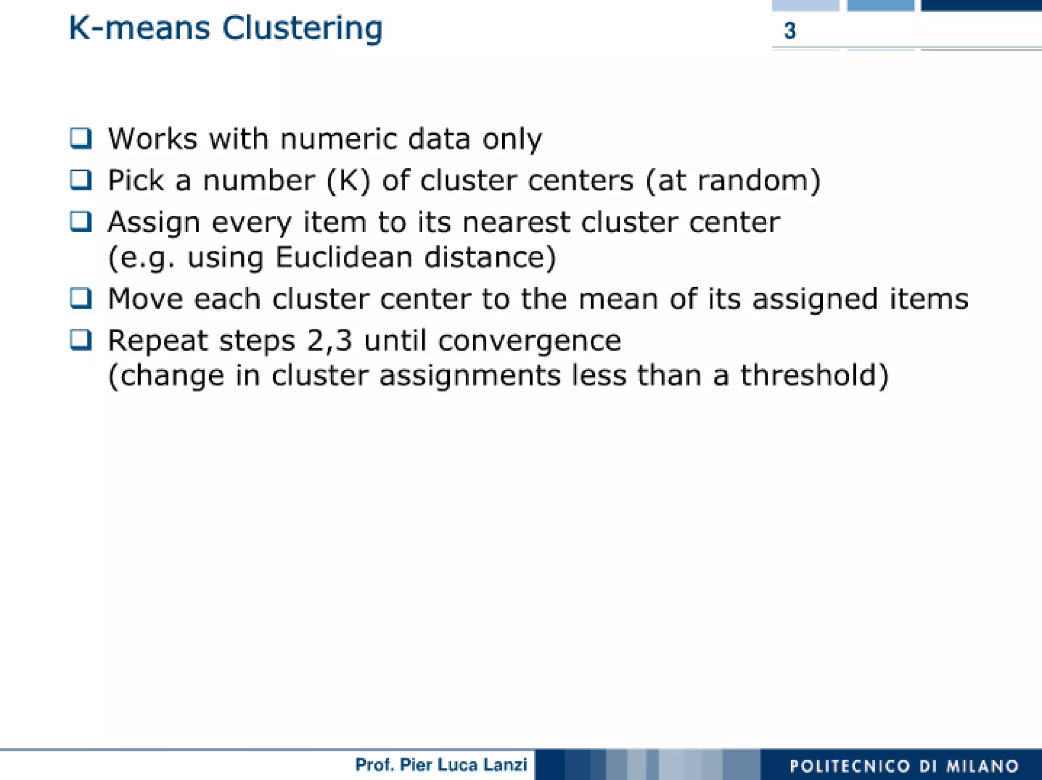 Machine Learning and Data Mining: 06 Clustering: Partitioning | PPT