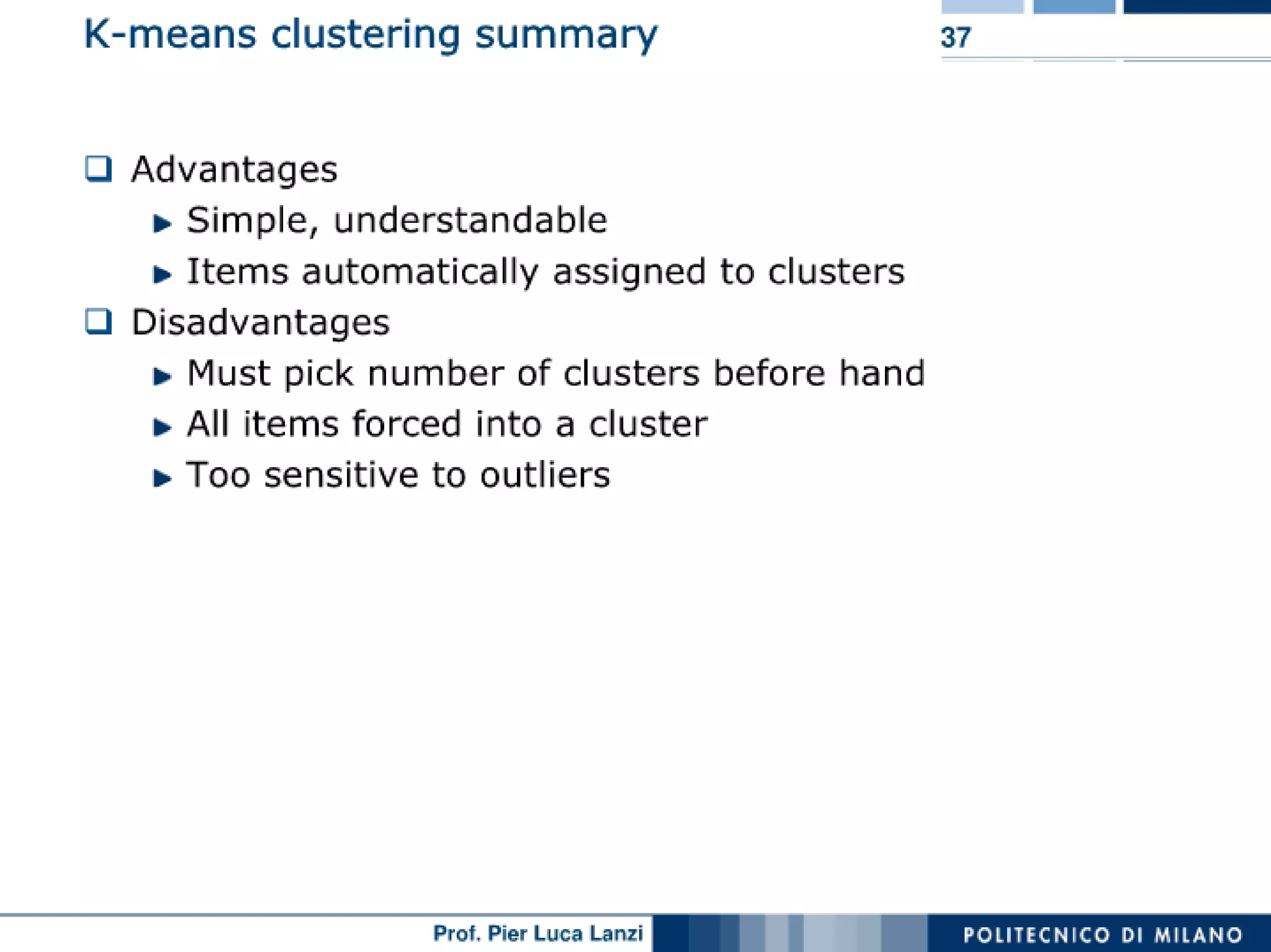 Machine Learning and Data Mining: 06 Clustering: Partitioning | PPT