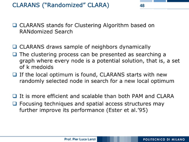 Machine Learning and Data Mining: 06 Clustering: Partitioning | PPT