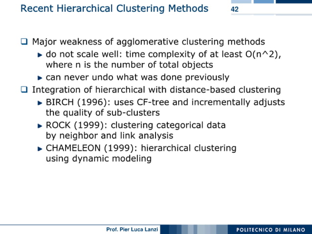 Machine Learning and Data Mining: 08 Clustering: Hierarchical | PPT