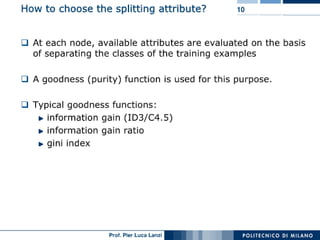 Machine Learning and Data Mining: 11 Decision Trees