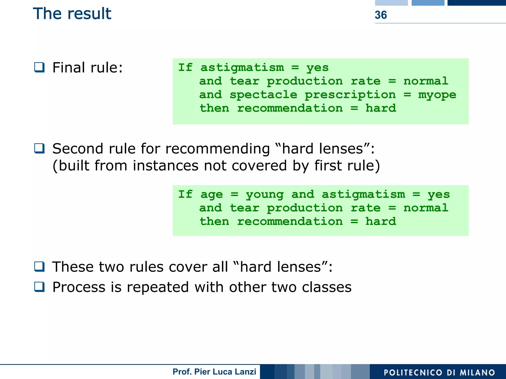 Machine Learning and Data Mining: 12 Classification Rules