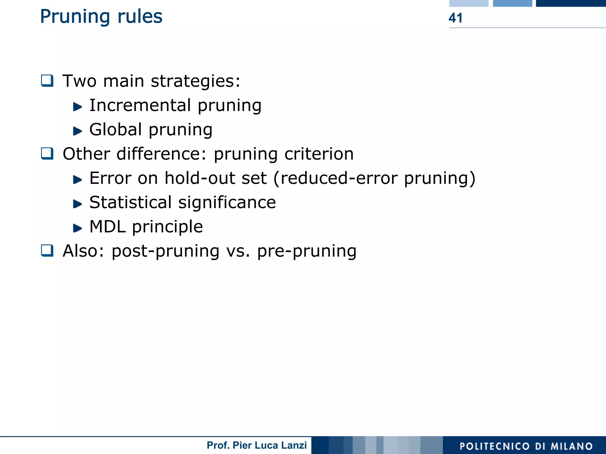 Machine Learning and Data Mining: 12 Classification Rules