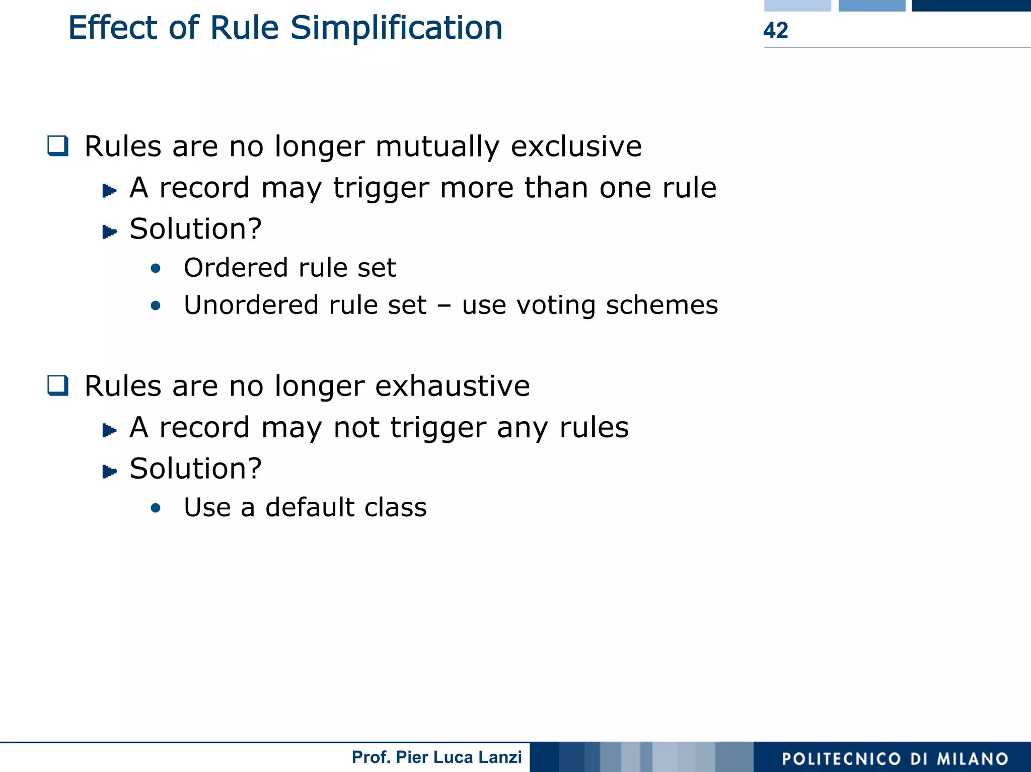 Machine Learning and Data Mining: 12 Classification Rules