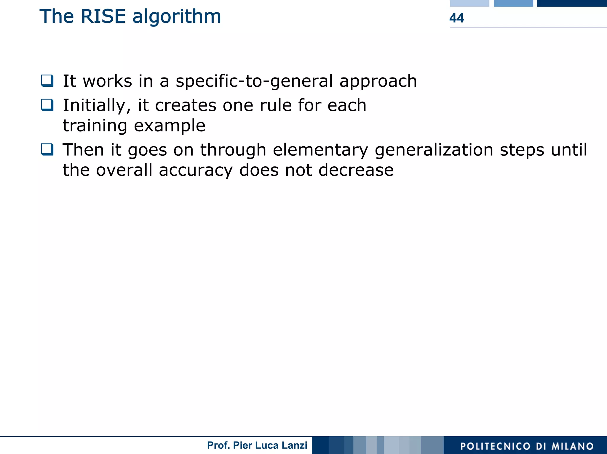Machine Learning and Data Mining: 12 Classification Rules