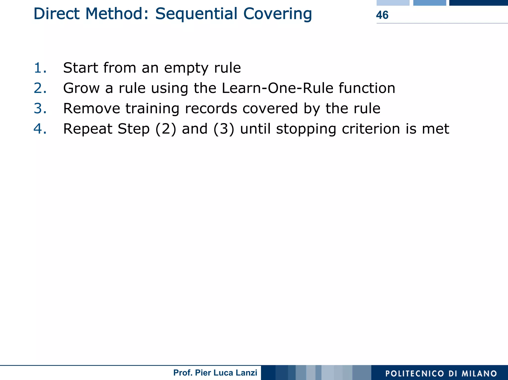 Machine Learning and Data Mining: 12 Classification Rules