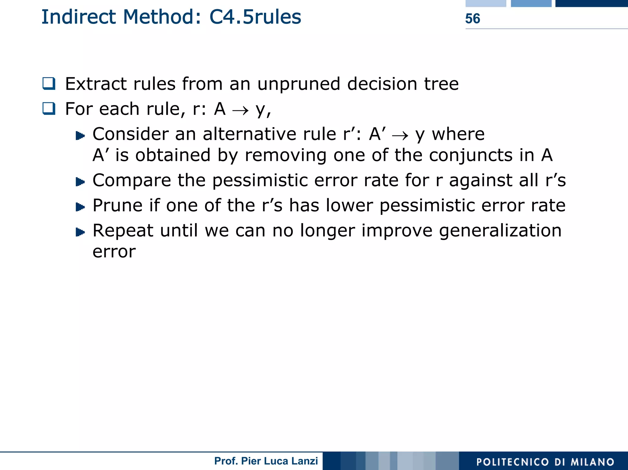 Machine Learning and Data Mining: 12 Classification Rules