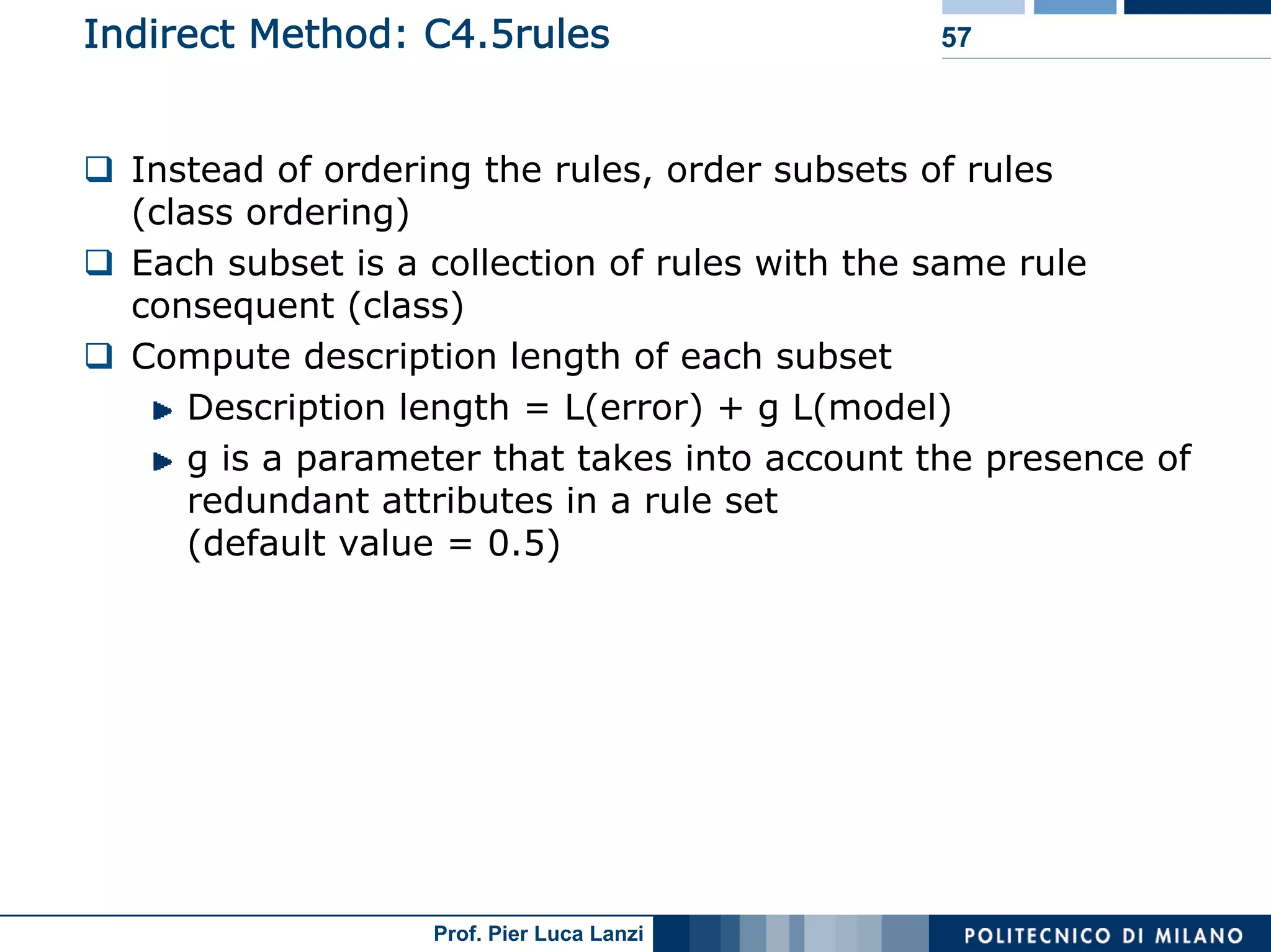 Machine Learning and Data Mining: 12 Classification Rules