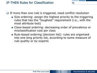 Machine Learning and Data Mining: 12 Classification Rules