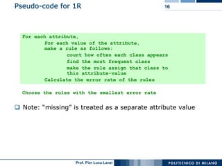 Machine Learning and Data Mining: 12 Classification Rules