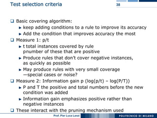Machine Learning and Data Mining: 12 Classification Rules