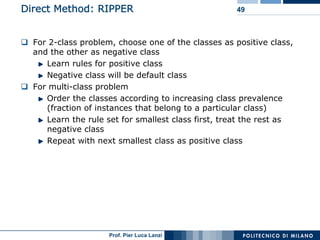Machine Learning and Data Mining: 12 Classification Rules