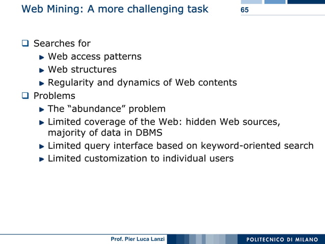 Machine Learning and Data Mining: 19 Mining Text And Web Data | PPT