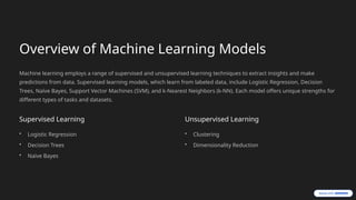Comprehensive Overview of Machine Learning and Neural Network Models ...