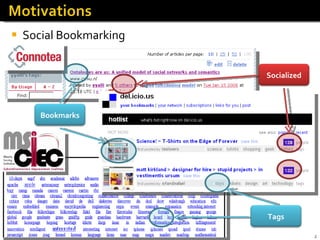 Social Bookmarking Socialized Tags Bookmarks 