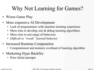 Machine Learning for Computer Games | PPT