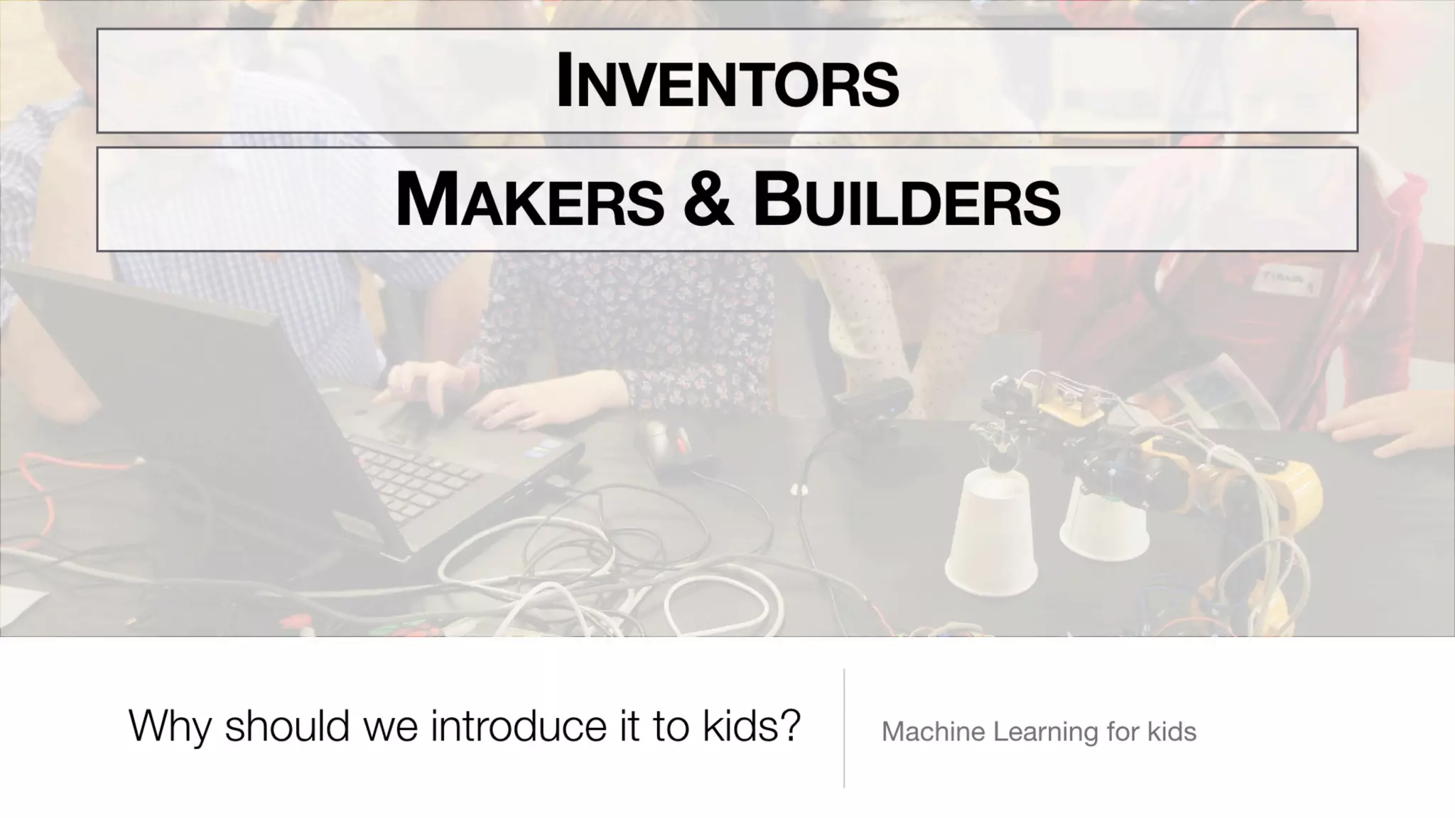 Introducing machine learning to kids