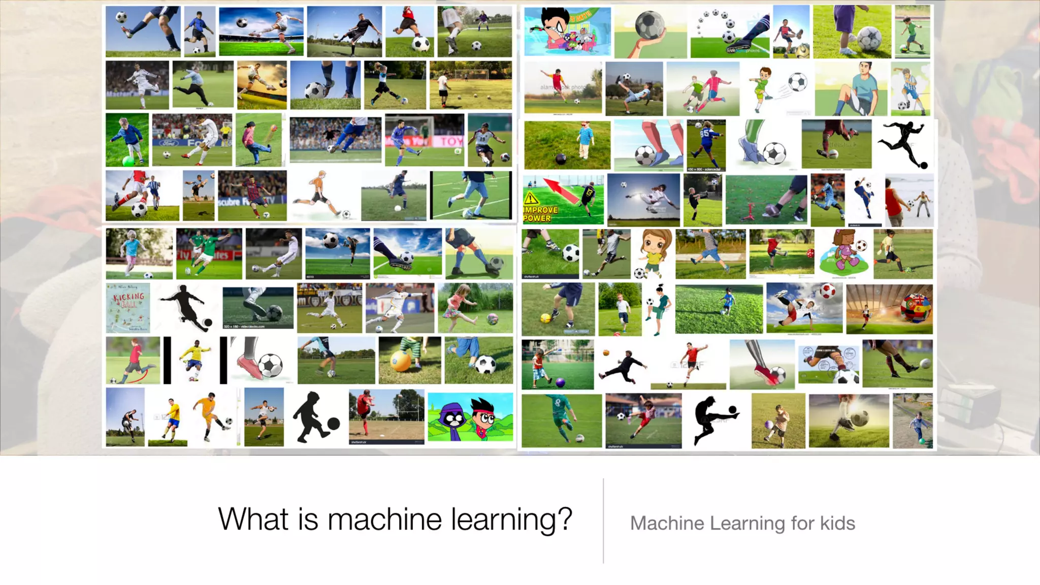 Introducing machine learning to kids