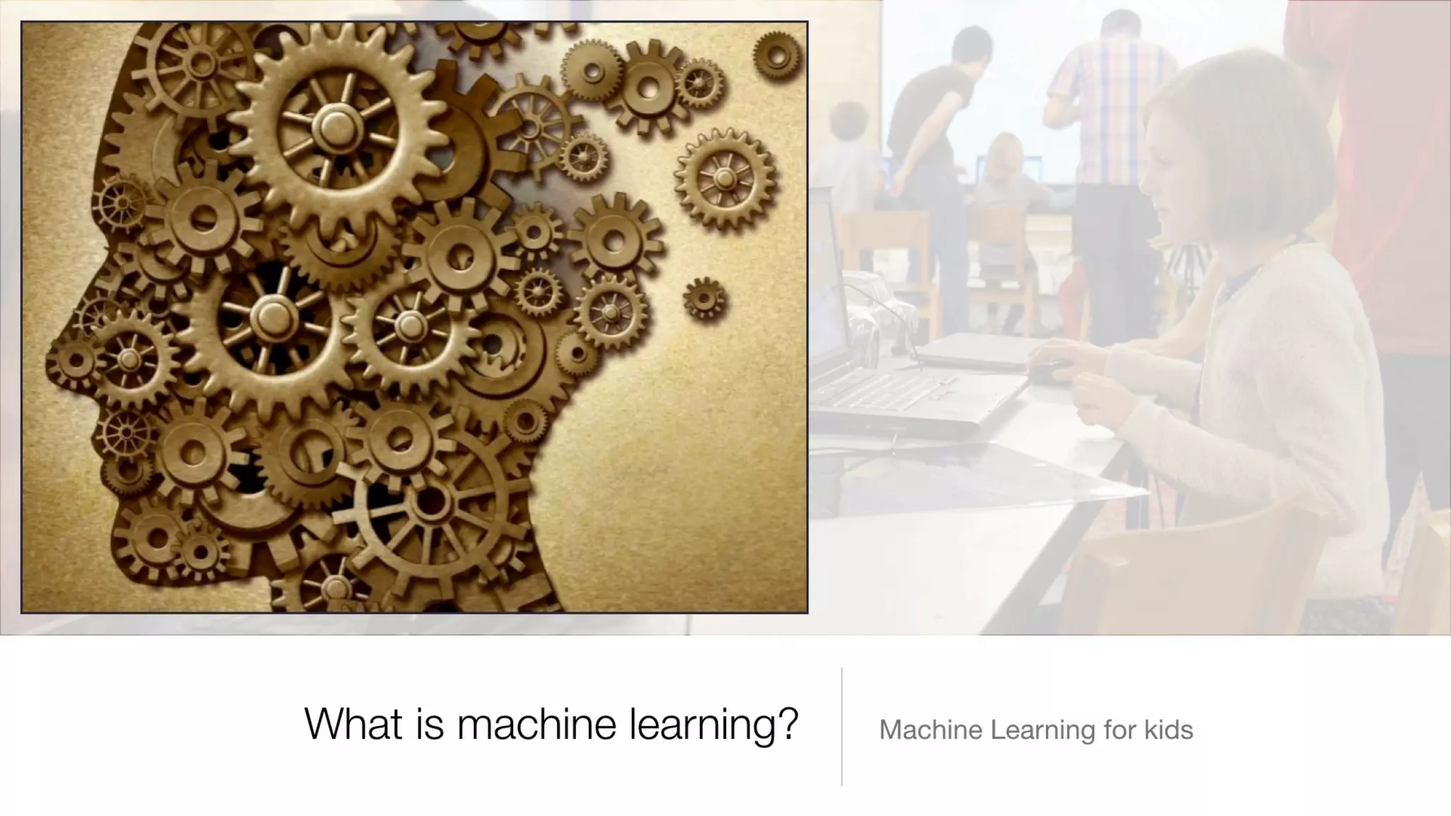 Introducing machine learning to kids