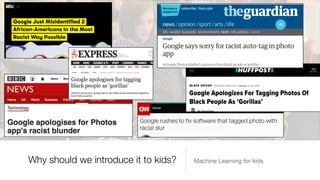 Introducing machine learning to kids