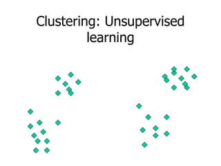 Clustering: Unsupervised learning 