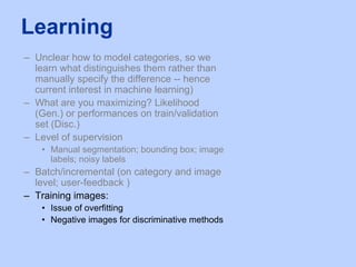 Machine Learning in Computer Vision | PPT