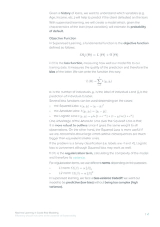 Machine learning in credit risk modeling : a James white paper | PDF