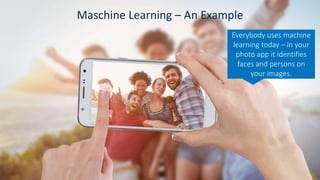 Copyright © SAS Institute Inc. All rights reserved.
Maschine Learning – An Example
Everybody uses machine
learning today – in your
photo app it identifies
faces and persons on
your images.
 