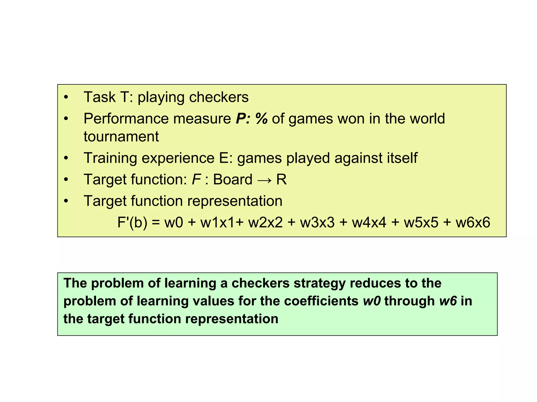 Machine learning Lecture 1