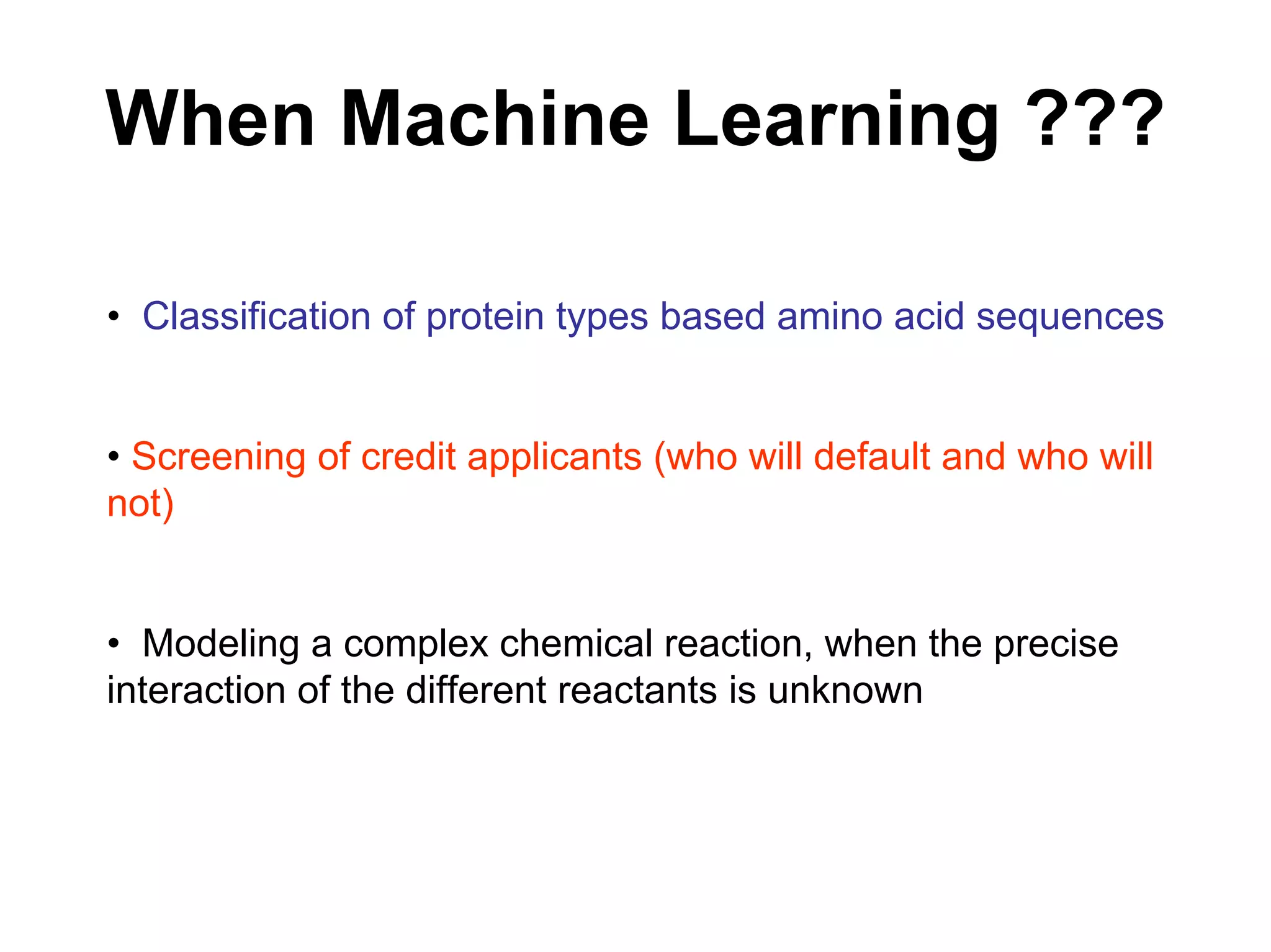 Machine learning Lecture 1