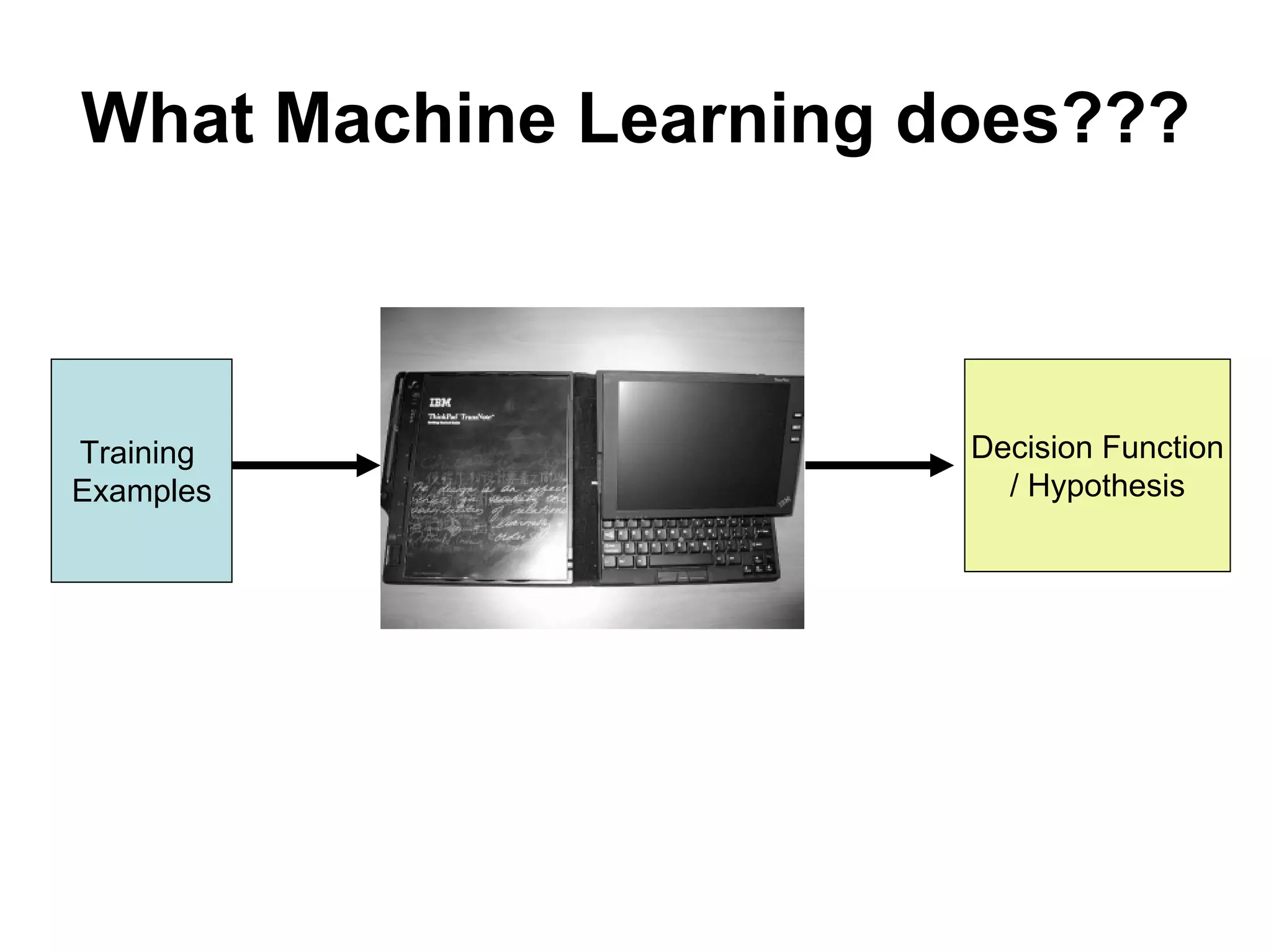 Machine learning Lecture 1